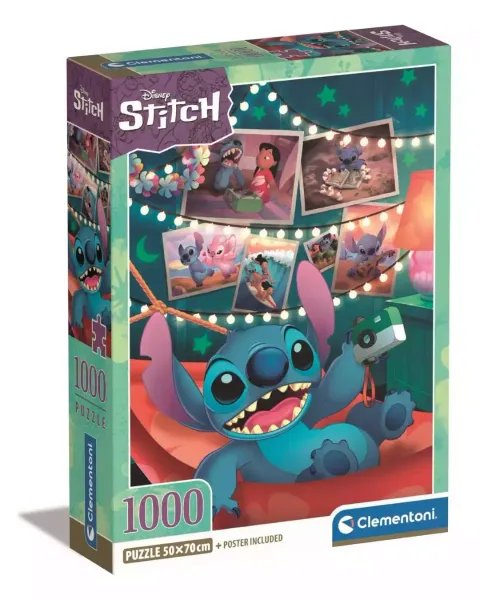 Clementoni: Puzzle 1000el. Compact Disney Stitch zdjęcie 1