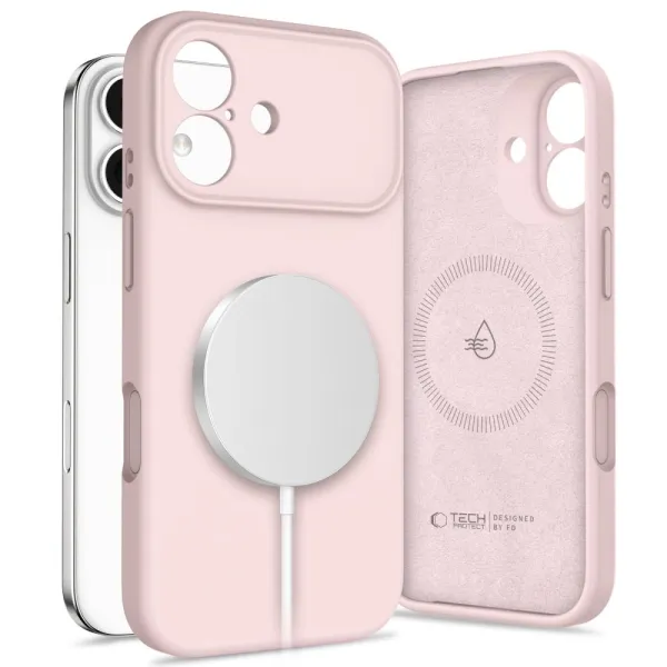 Etui Tech-Protect Silicone MagSafe na iPhone 17 - różowe zdjęcie 1