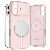 Etui Tech-Protect Silicone MagSafe na iPhone 17 - różowe