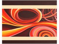 40X50CM POMARAŃCZOWY WIR OBRAZ