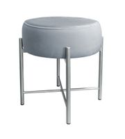 Taboret Pola noga metalowa szara BL06