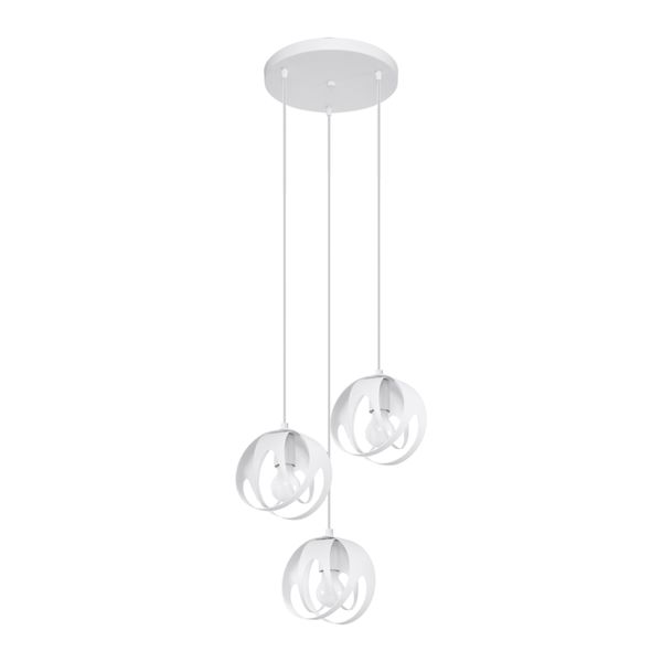 Lampa wisząca TULOS 3P biała zdjęcie 1