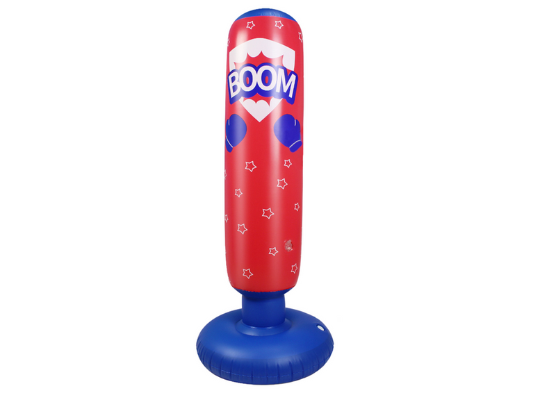 Nadmuchiwany Worek Bokserski Czerwono Niebieski 125CM zdjęcie 1