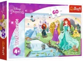 Puzzle dla dzieci z motywem Disneya - Trefl Poznaj Księżniczki 60 elementów