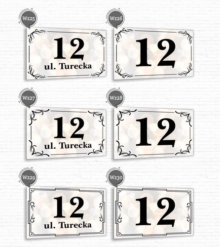 Tabliczka Tablica ADRESOWA ALUMINIOWA Numer domu posesji cyfry ulica 40x30 na Arena.pl