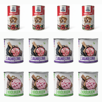MOKRA KARMA DLA PSA TUF TUF 8x800G, 4x1250G WOŁOWINA+JAGNIĘCINA+KRÓLIK
