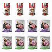 MOKRA KARMA DLA PSA TUF TUF 8x800G, 4x1250G WOŁOWINA+JAGNIĘCINA+KRÓLIK