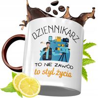 Kubek Bordowy Dla Dziennikarza Na Urodziny Prezent Z Nadrukiem Ze Zdjęciem