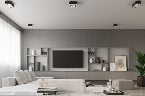 Downlight LAMPA sufitowa SL.0071 prostokątna OPRAWA metalowa czarna na Arena.pl