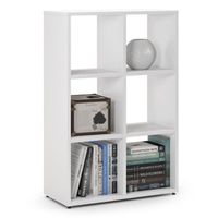 Regał otwarty do pokoju, ETAP, 66x30x100 cm, biel, mat | TYLETEGOTU