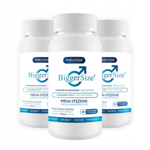BiggerSize Kapsu?ki na powi?kszenie penisa 60szt SHS na Arena.pl
