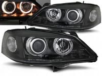 LAMPY Reflektory OPEL ASTRA G II  1998 - 2005 R DEPO Soczewki RINGI H7/H7