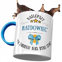 Kubek Błękitny Dla Rajdowca Najlepszy Rajdowiec Z Nadrukiem Ze Zdjęciem