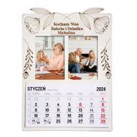 Prezent na dzień Babci i Dziadka PERSONALIZOWANY KALENDARZ 2025 ze zdjęciem