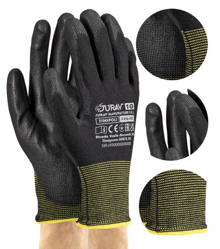 rękawice robocze czarne j-timipoli_bb10-xl - 12 par na Arena.pl