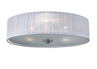 Plafon LAMPA sufitowa BYSKE 104883 Markslojd okrągła OPRAWA abażurowa biała