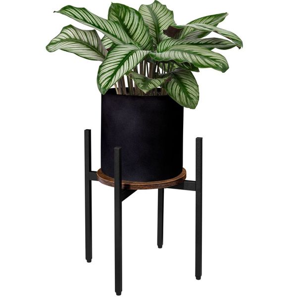 Kwietnik stojący loftowy Torre Rustic 40 cm czarny zdjęcie 4