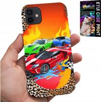 ETUI DO IPHONE 11 - DLA DZIECI, SAMOCHODY WYŚCIGOWE + SZKŁO