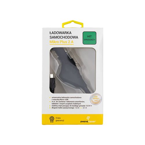 Ładowarka Samochodowa Micro Plus 2 A (samochodowa / Micro USB) na Arena.pl