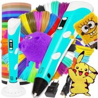 ZESTAW XXL MAGICZNY DŁUGOPIS 3D PEN DRUKARKA + WKŁADY 165M DLA DZIECI