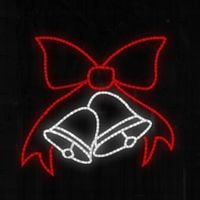 Dzwonki z kokardą - wielka illuminacja, WĄŻ LED XXL!