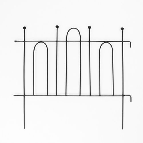 OGRODOWY PŁOT METALOWA PODPORA DO ROŚLIN PODPORY DO KWIATÓW CZARNY na Arena.pl