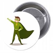 Przypinki buttony SUPER BOHATER badziki