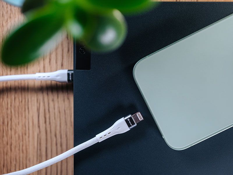 Kabel Tracer USB C - Lightning 1m, 60W, biały zdjęcie 4