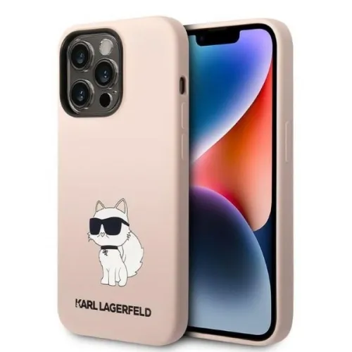 Etui Karl Lagerfeld Silicone Choupette na iPhone 14 Pro Max - różowe na Arena.pl