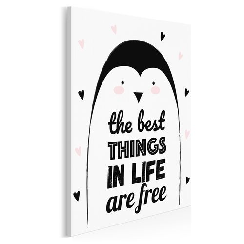 90908 Obraz na płótnie DZIECKO NAPIS PINGWIN na Arena.pl
