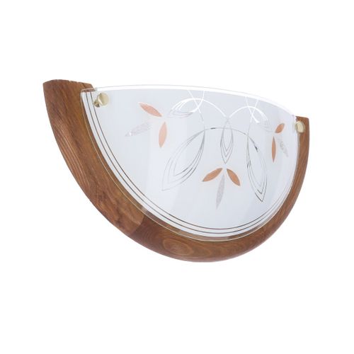 Rustica plafon 0,5 drewno standard 1x60 w E27 dąb na Arena.pl