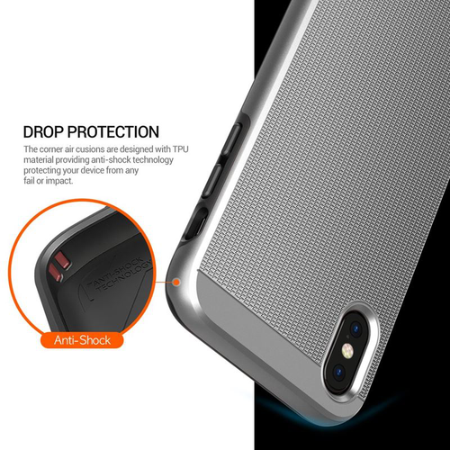 Obliq Slim Meta - Etui do iPhone X (Satin Silver) na Arena.pl