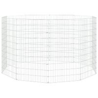 10-panelowa klatka dla królika, 54x100 cm, galwanizowane żelazo