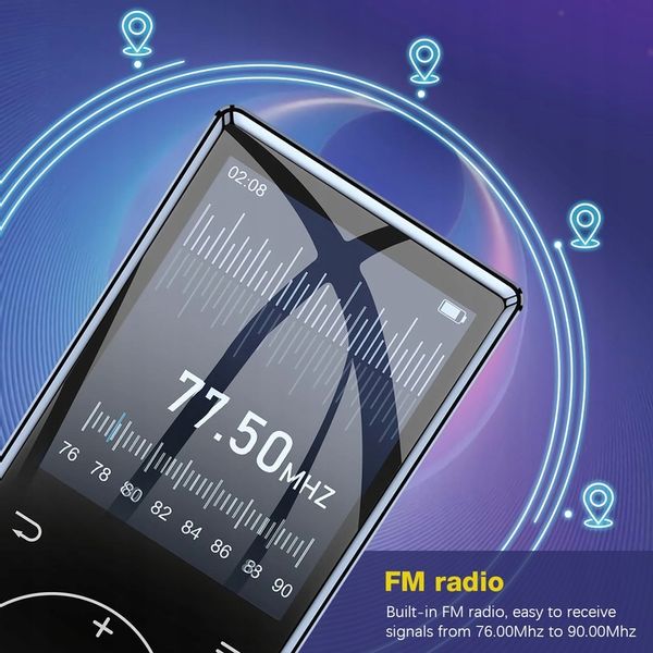 Bluetooth 5.0 MP3 Player 16GB MP4 Polski zdjęcie 9