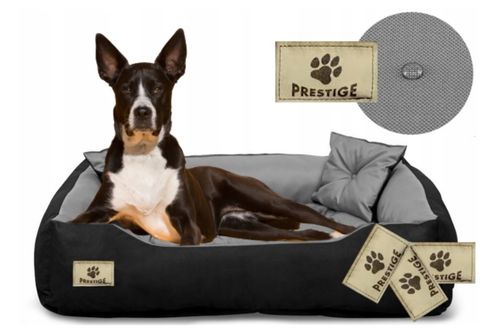 Legowisko dla psa kojec PRESTIGE 145x115 cm wodoodporne szare Indygosklep na Arena.pl