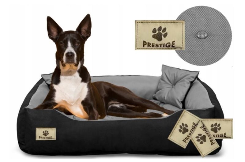 Legowisko dla psa kojec PRESTIGE 145x115 cm wodoodporne szare Indygosklep zdjęcie 7