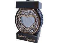 RODZICE RODZICOM ZNICZ LAMPION NA GRÓB KOŁO RTN SERCE RAMA ZŁOTO