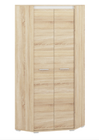 Szafa Narożna Skośna 2- Drzwiowa 2D 82 cm Dąb Sonoma Jasna ALVI ML