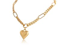 naszyjnik z zawieszką pękate serce (c24/lat/45au)