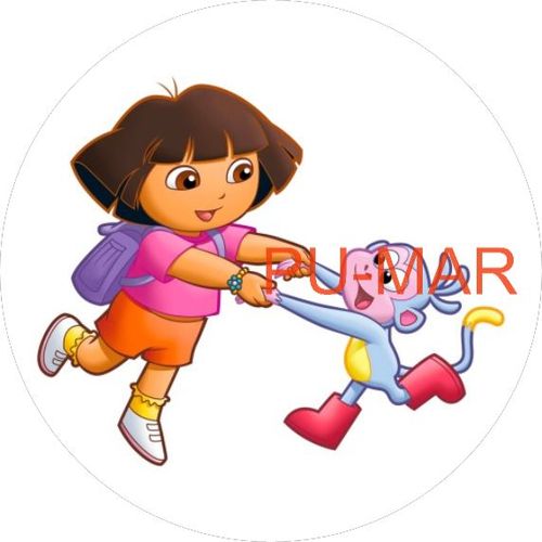 Opłatek na tort Urodziny Dora Dziewczynka Podróż Tekst Gratis na Arena.pl