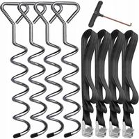 4x SZPILKI ŚLEDZIE KOTWY KOŁKI DO NAMIOTU TARPA AGROWŁÓKNINY SZKLARNI40cm