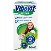 VIBOVIT Uczeń witaminy + żelazo dla dzieci 8+ owoce leśne 30 tabl do ssania