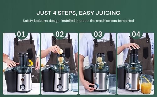 Sokowirówka FOHERE 2 poziomy prędkości srebrny/szary 800 W na Arena.pl