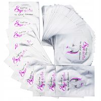 100szt Płatki pod oczy do przedłużania rzęs aloes