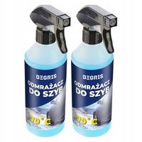 Odmrażacz do szyb w sprayu samochodowych 0,5l 2 szt płyn do -70°c