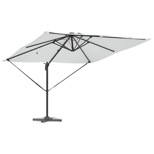 Parasol plażowy piaskowy 286 x 285 x 270 cm Aluminium na Arena.pl