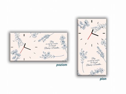 ZEGAR SZKLANY PROSTOKĄTNY - Bóg stworzył Babcię i Dziadka na Arena.pl