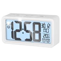 Sencor Zegar LCD budzik z termometrem kalendarz 7 języków