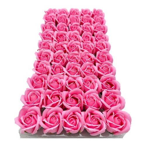 Róże mydlane flower box 50 sztuk główki z szypułką do bukietów dekoracji na Arena.pl