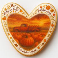 CIASTKO LUKROWANE PICKUP Z DYNIAMI ROZ. XL SERCE NO1 JESIEŃ RĘCZNIE ROBIONE